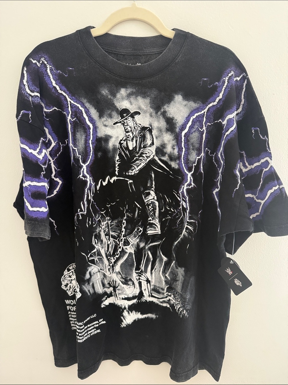 Darc Sport WWE The Undertaker Wolves Last Ride Premium T-Shirt Black Men’s L NWT